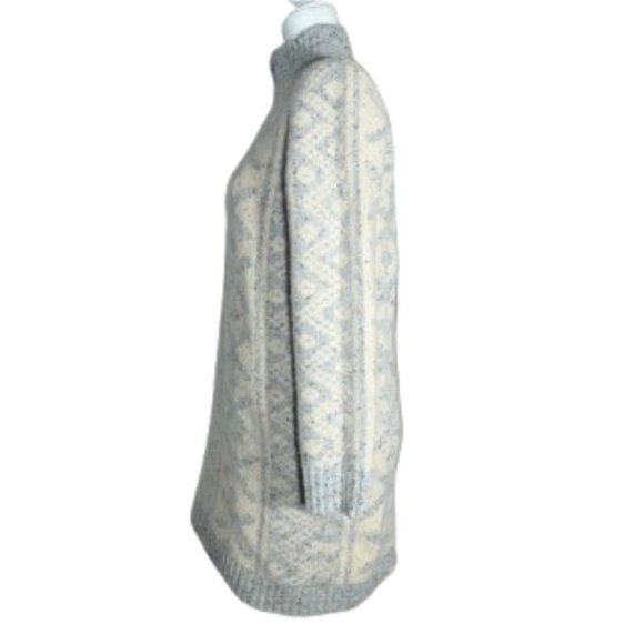 Toad&Co Lambswool 1/4 Zip Pullover Long Sleeve Sweater Dress Women's Large - Picture 4 of 6